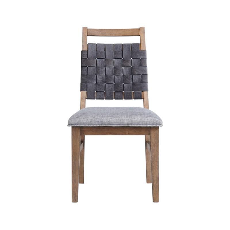 Large Picture of Intercon Furniture Oslo OS-CH-1370C-WCT-RTA Woven Chair - Weathered Chestnut