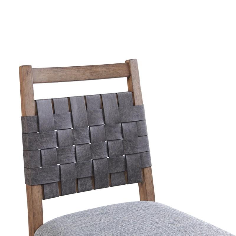 Large Picture of Intercon Furniture Oslo OS-CH-1370C-WCT-RTA Woven Chair - Weathered Chestnut