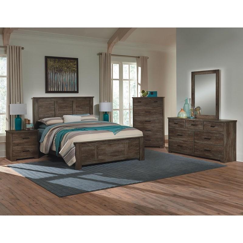 Large Picture of Perdue Woodworks Concord 78034 King Panel Bed