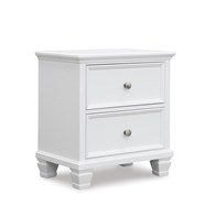 Signature Design by Ashley Fortman B680-92 Two Drawer Night Stand (Nightstands - 2 Drawers)