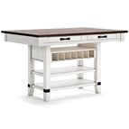 Signature Design by Ashley Valebeck D546-32 Rectangular Dining Room Counter Table