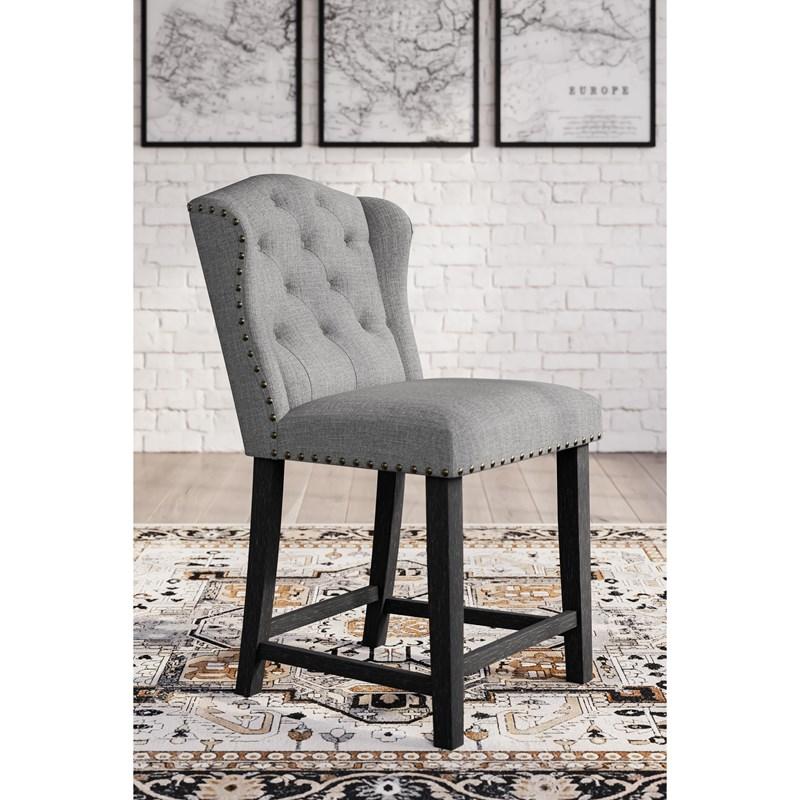 Large Picture of Signature Design by Ashley Jeanette D702-224 Upholstered Barstool