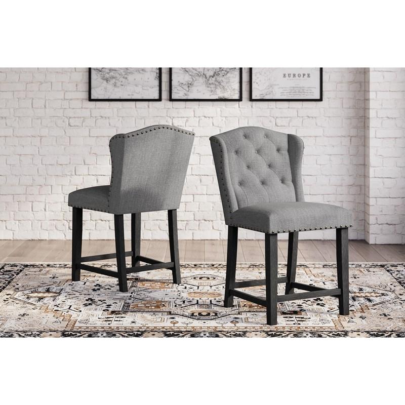 Large Picture of Signature Design by Ashley Jeanette D702-224 Upholstered Barstool