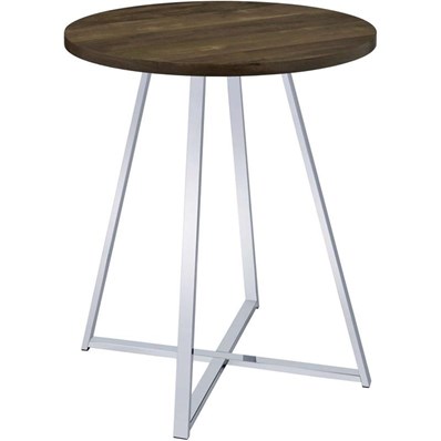 Coaster Furniture Burkhart 183516 Round 35-inch Pub Height Bistro Bar Table - Brown Oak