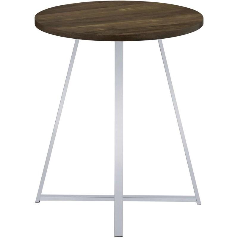 Large Picture of Coaster Furniture Burkhart 183516 Round 35-inch Pub Height Bistro Bar Table - Brown Oak