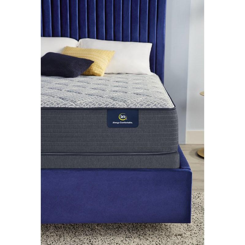 Large Picture of Serta Serene Sky Plush Mattress Set (Twin XL)