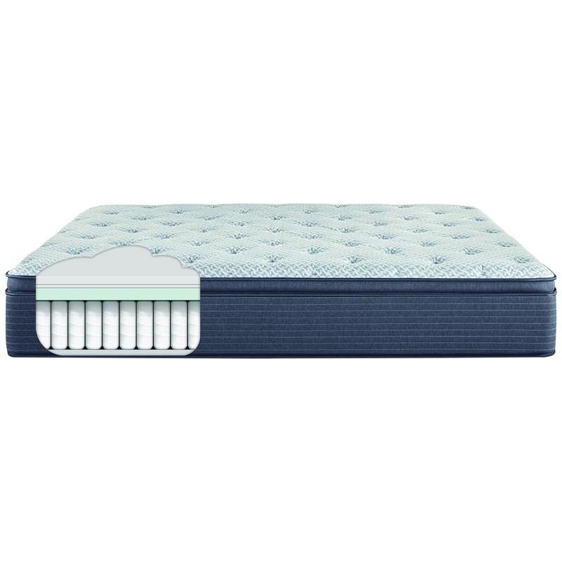 Large Picture of Serta Serene Sky Plush Pillow Top Mattress Set (King)