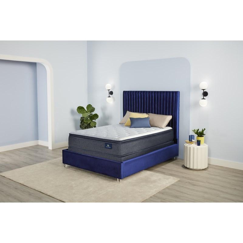 Large Picture of Serta Serene Sky Plush Pillow Top Mattress Set (King)