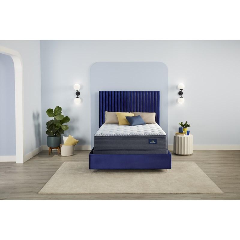 Large Picture of Serta Serene Sky Plush Pillow Top Mattress Set (King)