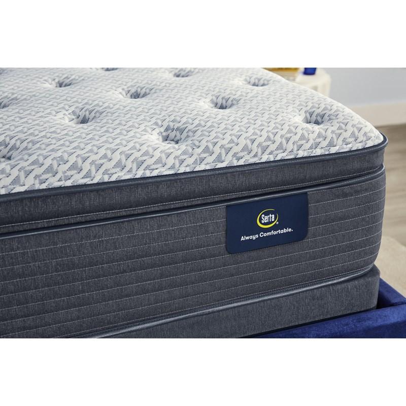 Large Picture of Serta Serene Sky Plush Pillow Top Mattress Set (King)