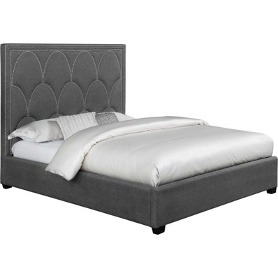 Coaster Furniture Bowfield 315900Q Upholstered Queen Panel Bed - Charcoal