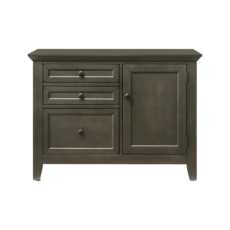 Large Picture of Intercon Furniture San Mateo SM-HO-4130D-GRY-C Credenza - Grey