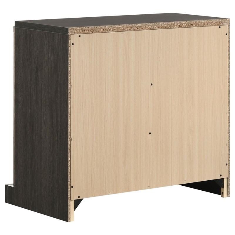 Large Picture of Coaster Furniture Baker 224462 3-Drawer Nightstand - Brown/Light Taupe