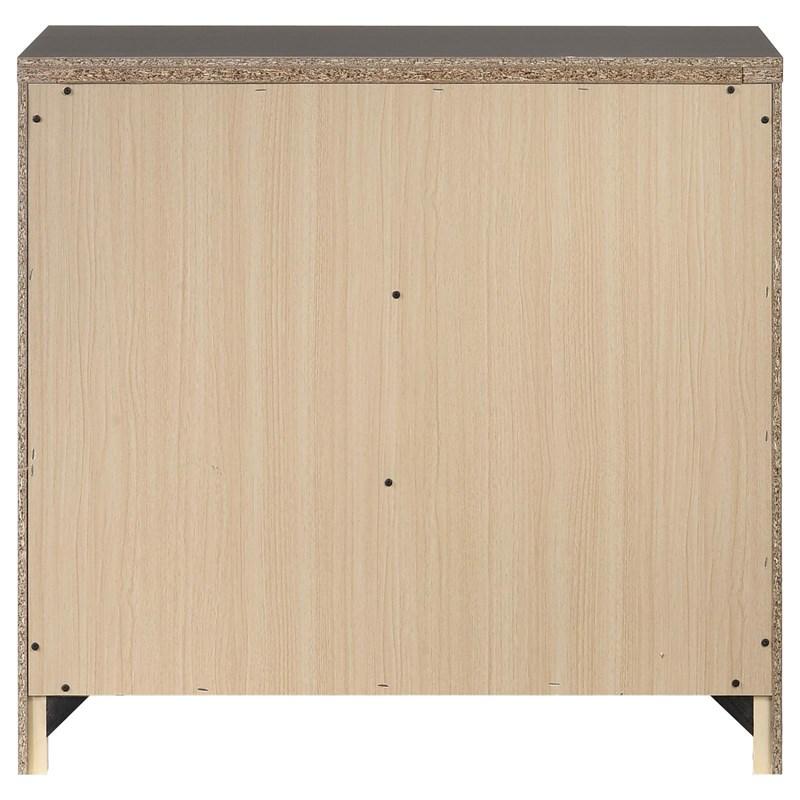Large Picture of Coaster Furniture Baker 224462 3-Drawer Nightstand - Brown/Light Taupe