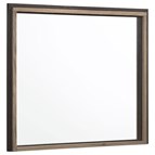 Coaster Furniture Baker 224464 Rectangular Dresser Mirror - Brown/Light Taupe