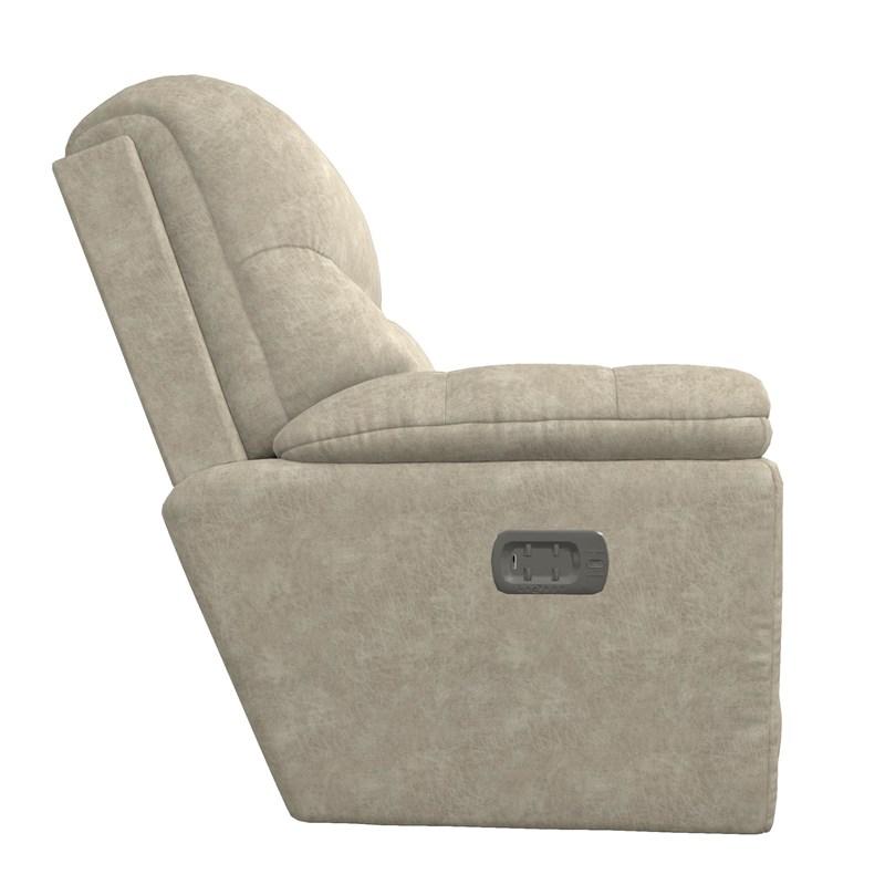 Large Picture of La-Z-Boy Morrison Power Rocking Recliner with Headrest - Stucco