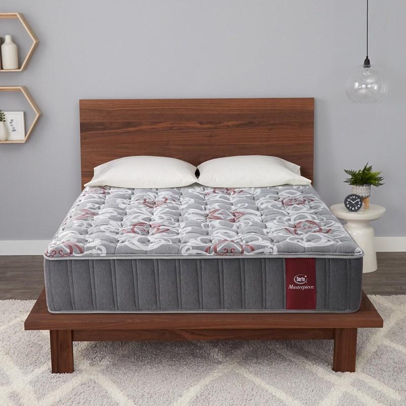 Large Picture of Serta Louvre Plush Tight Top Mattress Set (Twin XL)