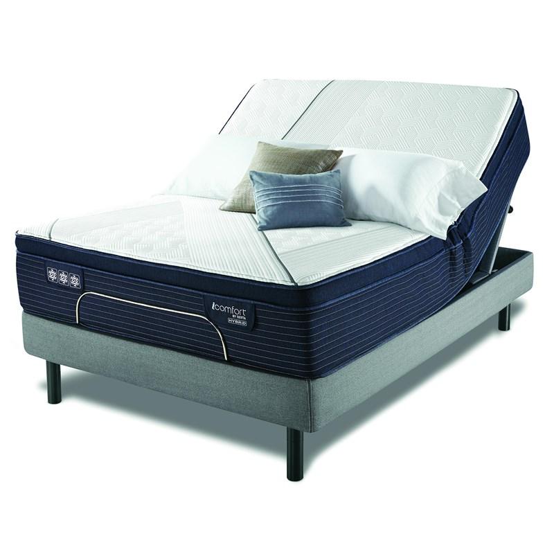 Large Picture of Serta CF3000 Hybrid Smooth Firm Euro Top Mattress (Twin)