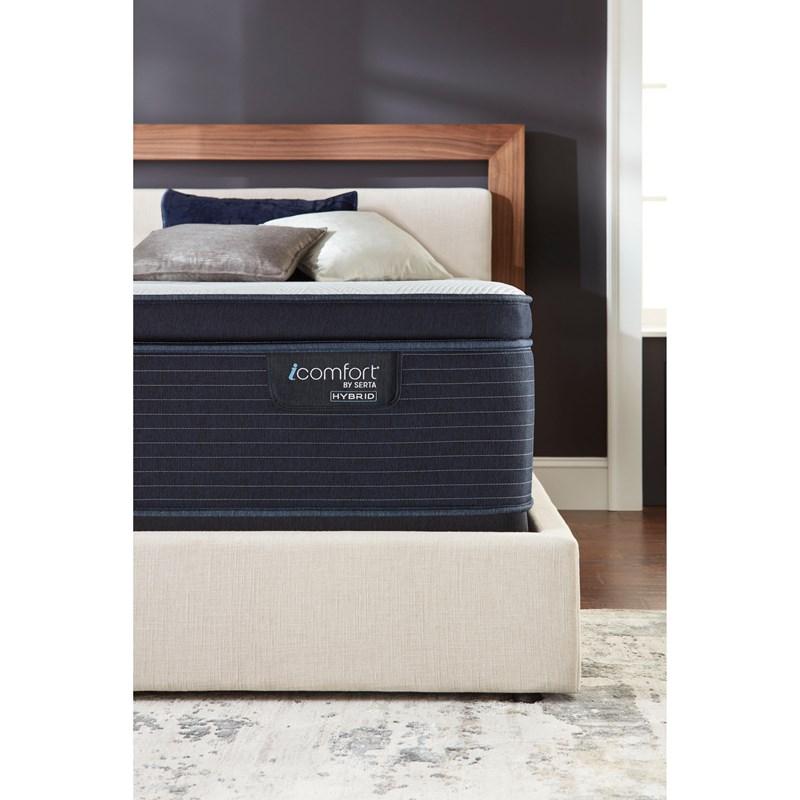 Large Picture of Serta CF4000 Hybrid Quilted Plush Super Pillow Top Mattress Set (Full XL)