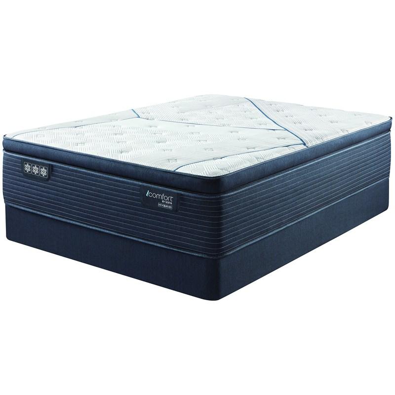 Serta CF3000 Hybrid Quilted Firm Euro Top Mattress Set (Twin XL)