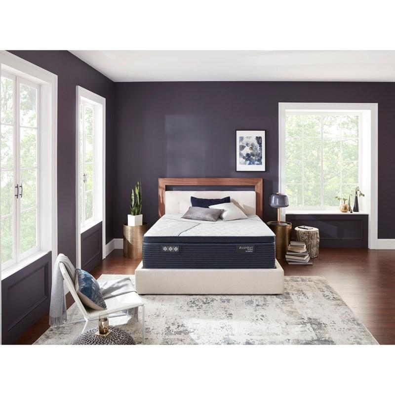 Large Picture of Serta CF3000 Hybrid Quilted Firm Euro Top Mattress Set (Twin XL)