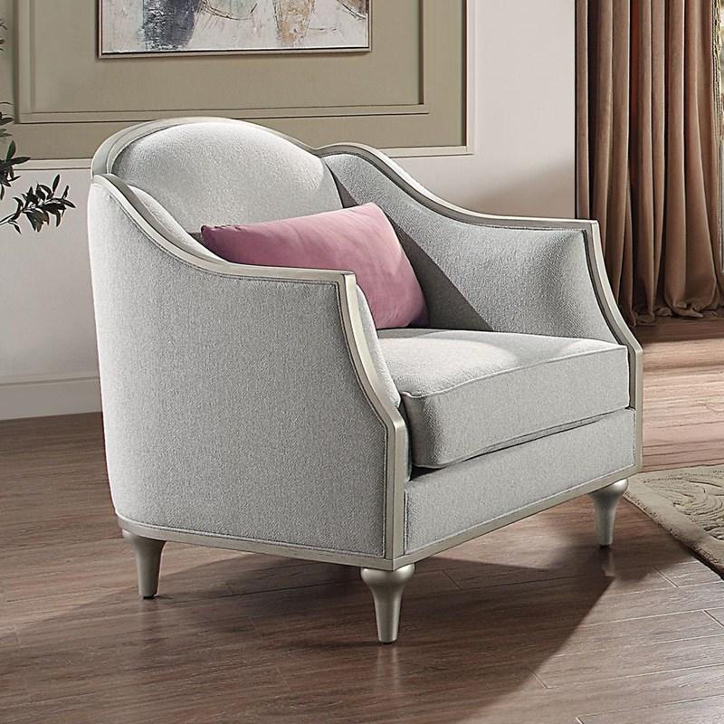 Large Picture of Acme Furniture Kasa LV01501 Chair with Pillow