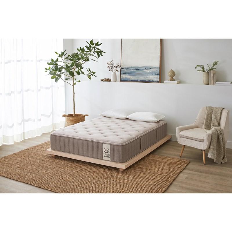Large Picture of Serta Wheat Firm Tight Top Mattress Set (King)