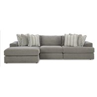 Signature Design by Ashley Avaliyah 58103S3 3 pc Sectional with Chaise (Sectionals - Stationary)