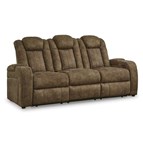 Signature Design by Ashley Wolfridge 6070315 Power Reclining Sofa with Adjustable Headrest