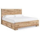 Signature Design by Ashley Hyanna B1050B33 King Panel Bed with 2 Side Storage