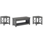 Signature Design by Ashley Freedan T175T1 Coffee Table and 2 End Tables