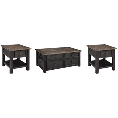 Signature Design by Ashley Tyler Creek T736T2 Coffee Table and 2 End Tables