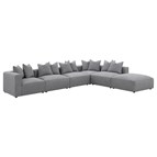 Coaster Furniture Jennifer 551594-SET 6 pc Tight Seat Modular Sectional - Grey