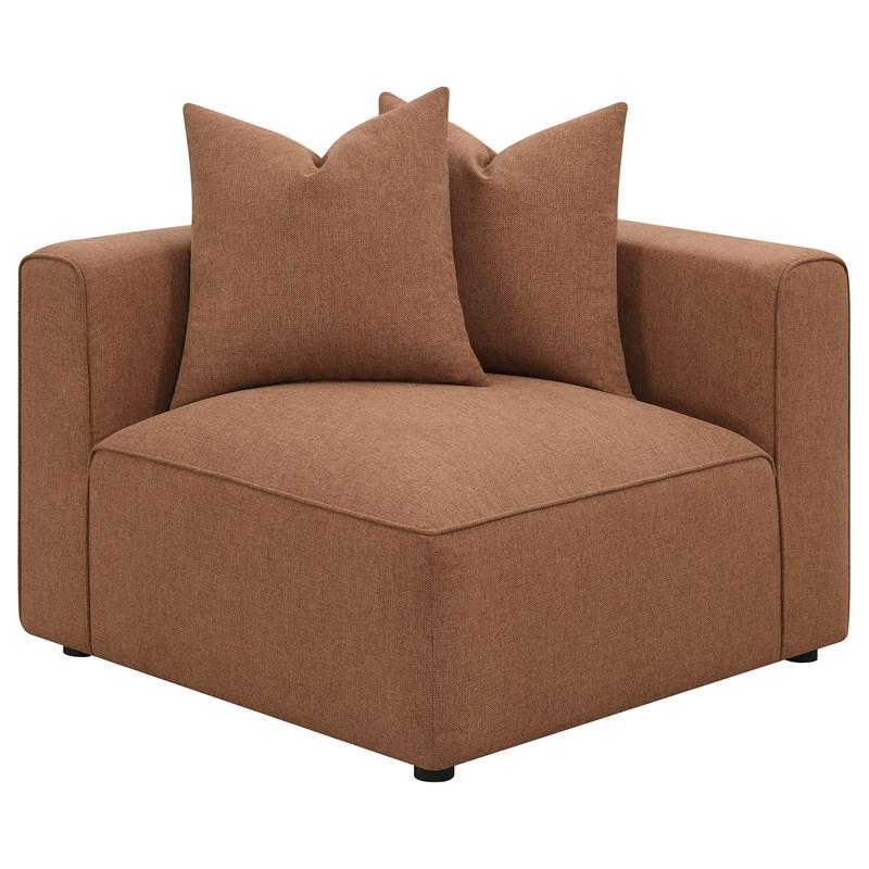 Large Picture of Coaster Furniture Jennifer 551591-SET 6 pc Tight Seat Modular Sectional - Terracotta