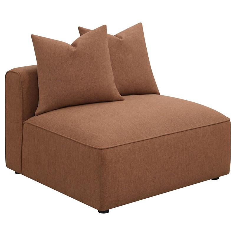 Large Picture of Coaster Furniture Jennifer 551591-SET 6 pc Tight Seat Modular Sectional - Terracotta