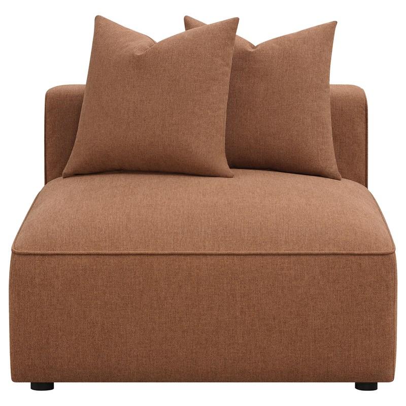 Large Picture of Coaster Furniture Jennifer 551591-SET 6 pc Tight Seat Modular Sectional - Terracotta