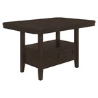 Coaster Furniture Prentiss 193108 78-inch Extension Counter Dining Table - Cappuccino