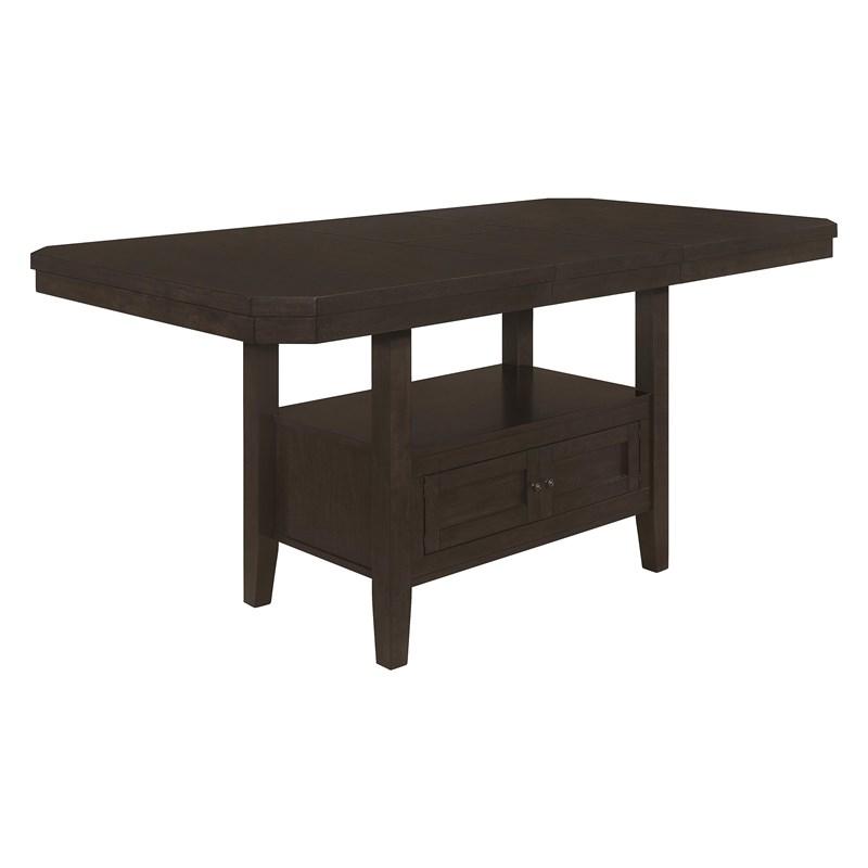 Large Picture of Coaster Furniture Prentiss 193108 78-inch Extension Counter Dining Table - Cappuccino
