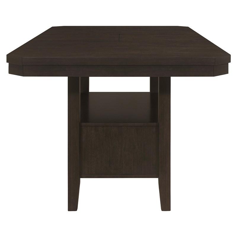 Large Picture of Coaster Furniture Prentiss 193108 78-inch Extension Counter Dining Table - Cappuccino