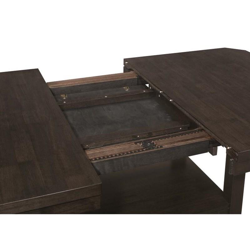 Large Picture of Coaster Furniture Prentiss 193108 78-inch Extension Counter Dining Table - Cappuccino