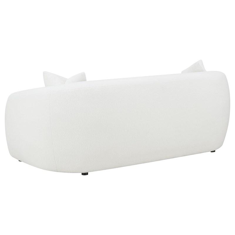 Large Picture of Coaster Furniture Isabella 509871 Faux Sheepskin Upholstered Sofa - Natural