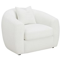 Coaster Furniture Isabella 509873 Faux Sheepskin Upholstered Accent Chair - Natural (Chairs - Stationary)