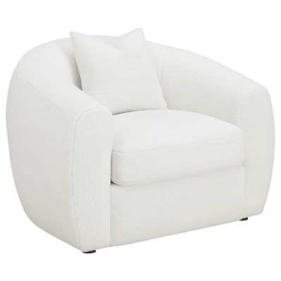 Coaster Furniture Isabella 509873 Faux Sheepskin Upholstered Accent Chair - Natural