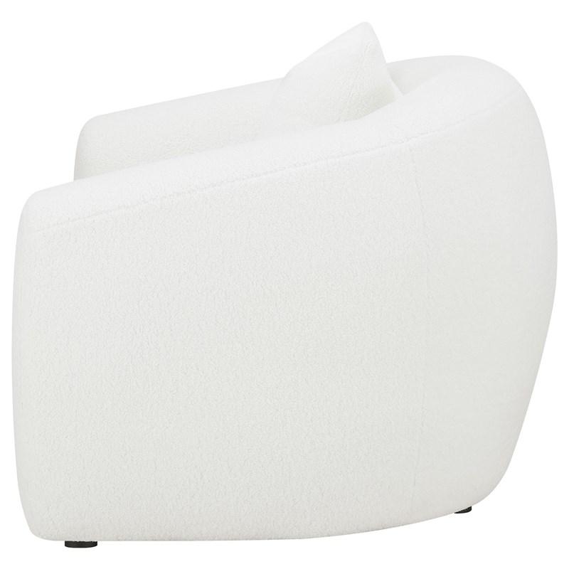 Large Picture of Coaster Furniture Isabella 509873 Faux Sheepskin Upholstered Accent Chair - Natural