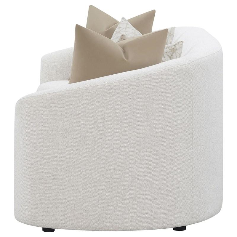 Large Picture of Coaster Furniture Rainn 509171 Boucle Upholstered Sloped Arm Sofa - Latte