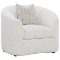 Coaster Furniture Rainn 509173 Boucle Upholstered Sloped Arm Accent Chair - Latte (Chairs - Stationary)