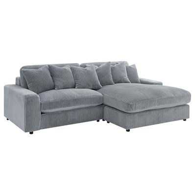 Coaster Furniture Blaine 509900 Upholstered Reversible Chaise Sectional Sofa - Fog