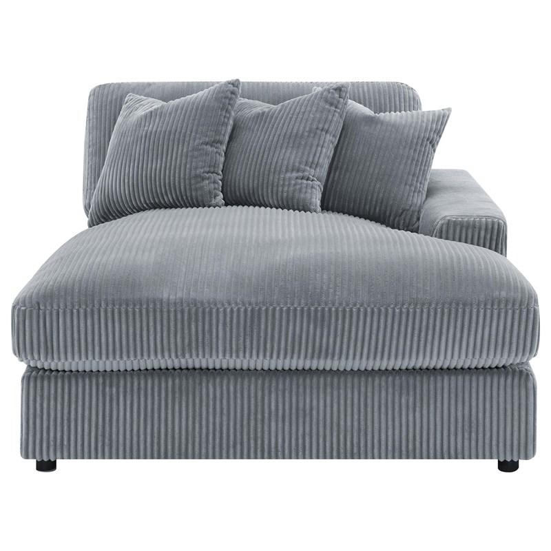 Large Picture of Coaster Furniture Blaine 509900 Upholstered Reversible Chaise Sectional Sofa - Fog