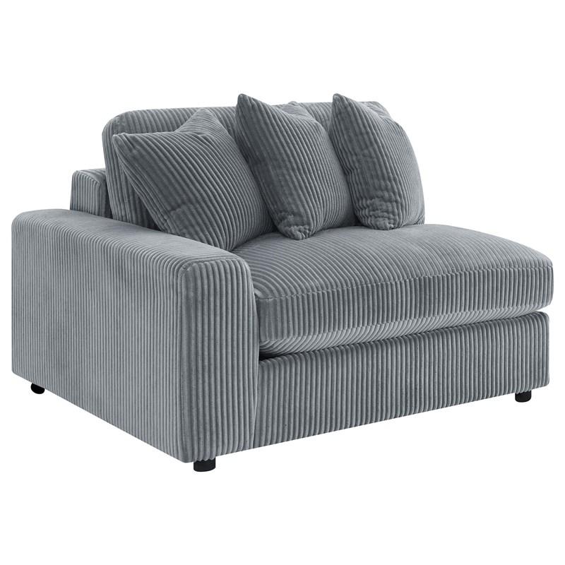 Large Picture of Coaster Furniture Blaine 509900 Upholstered Reversible Chaise Sectional Sofa - Fog