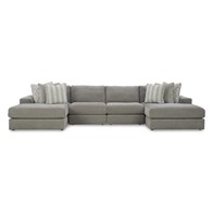 Signature Design by Ashley Avaliyah 58103S11 4 pc Double Chaise Sectional (Sectionals - Stationary)